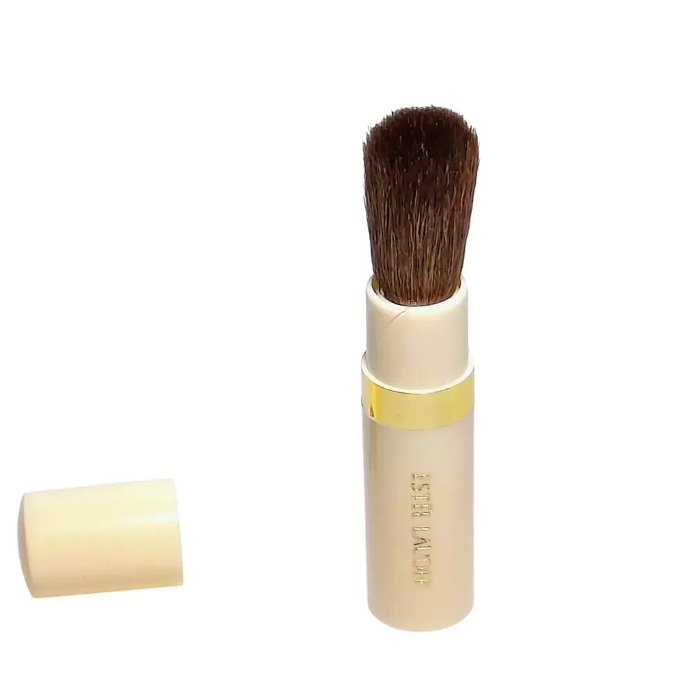 Estee Lauder Twist Retractable Blush Brush Face Foundation Powder Cream Ivory